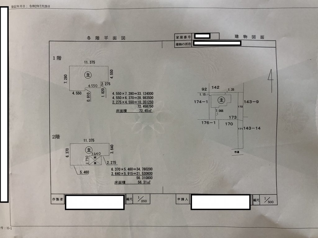 表題登記 本人申請